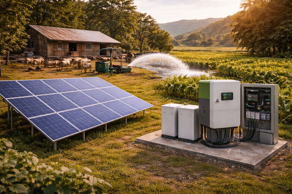 Energia solar off-grid no agronegócio cresce no Brasil e garante autonomia energética, redução de custos e mais produtividade no campo.