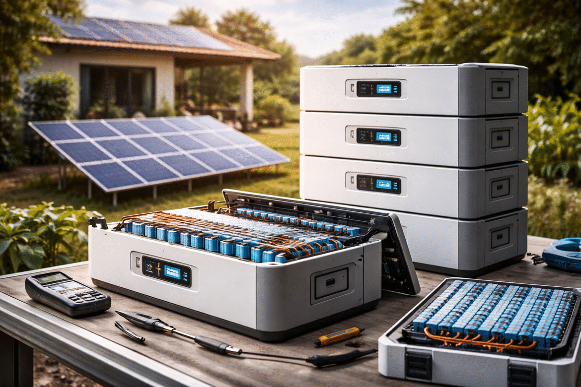 Baterias LFP para energia solar evoluem com maior densidade energética, menor custo e mais durabilidade, impulsionando sistemas solares.