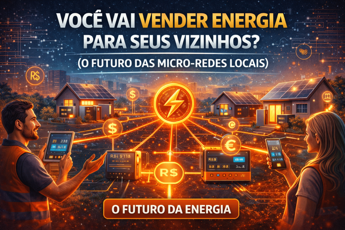 Descubra como micro-redes locais funcionam, quais os benefícios e como elas podem permitir que você produza e venda energia para os vizinhos.