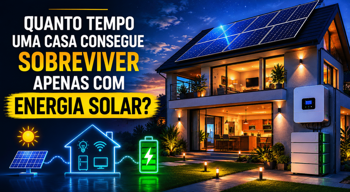 Descubra quanto tempo energia solar mantém a autonomia casa e quais fatores determinam a autonomia energética residencial.