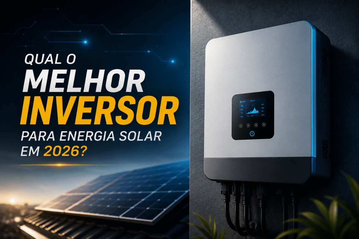 Descubra qual é o melhor inversor energia solar em 2026. Compare tipos, eficiência, custos e saiba como escolher o inversor ideal.