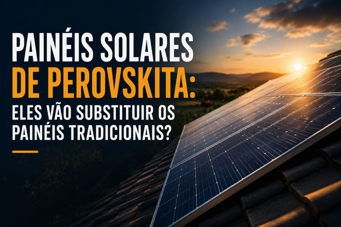 Conheça os painéis solares de perovskita, suas vantagens, desafios e eficiência, e descubra quando essa tecnologia chegará ao brasil.