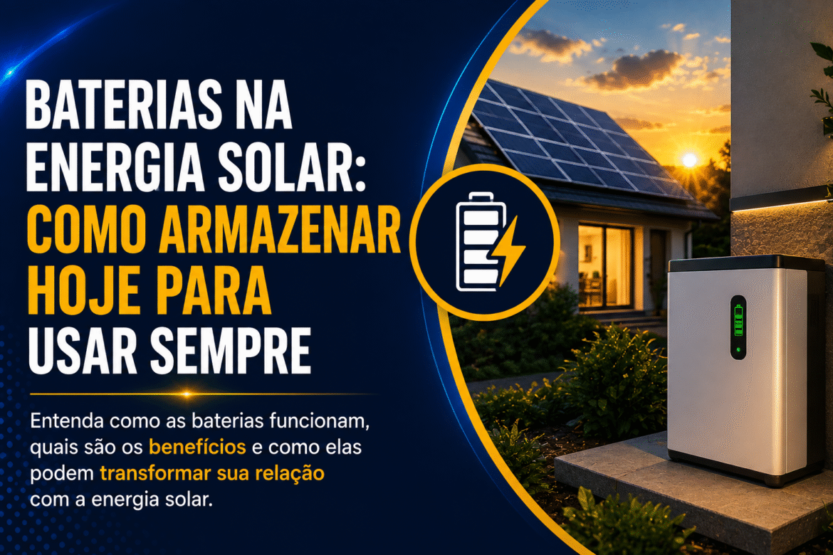 Entenda como funciona a bateria de sódio, suas vantagens e limitações e descubra se essa tecnologia pode substituir o lítio no armazenamento de energia solar.