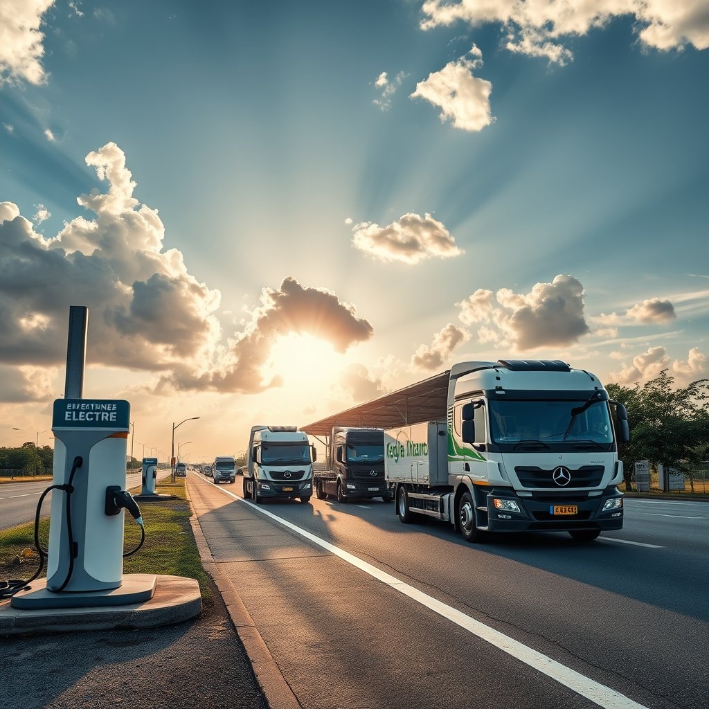 Veículos elétricos de carga pesada e energia solar: caminhos para a descarbonização do transporte no Brasil em 2026
